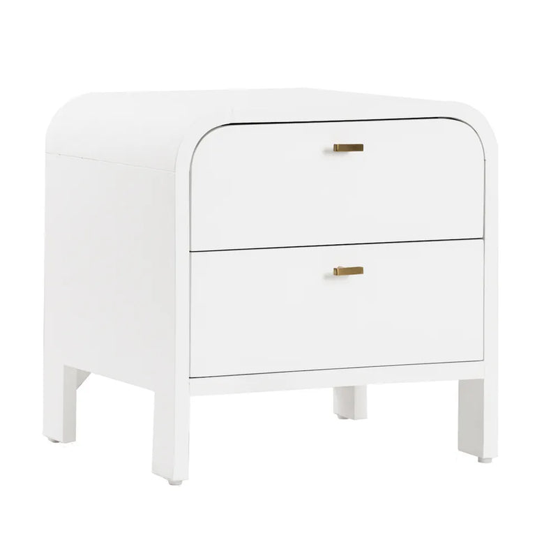 Chisholm Oak Bedside Table - White