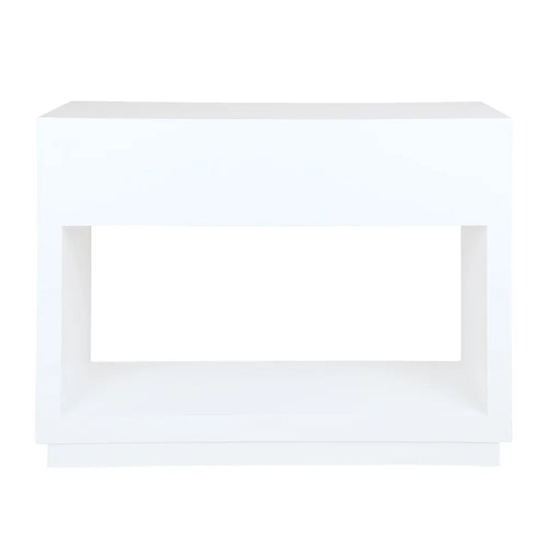 Balmain Oak Console Table - Small White
