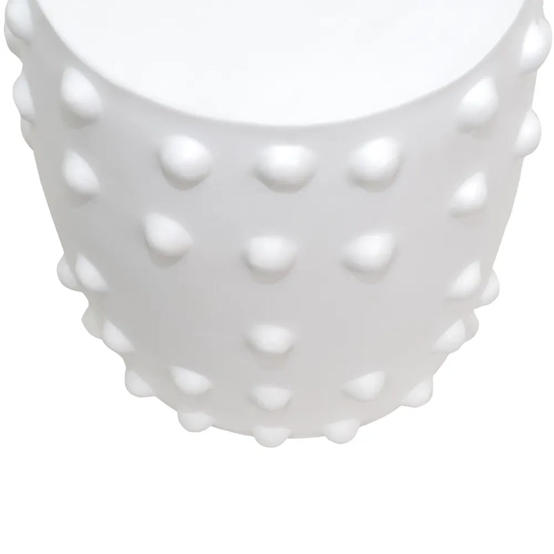 Otto Concrete Stool - White