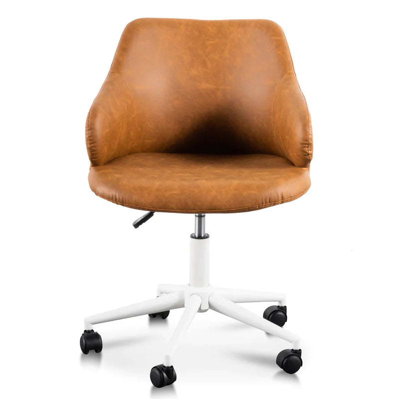 Calibre COC6195-LF Office Chair - Tan with White Base