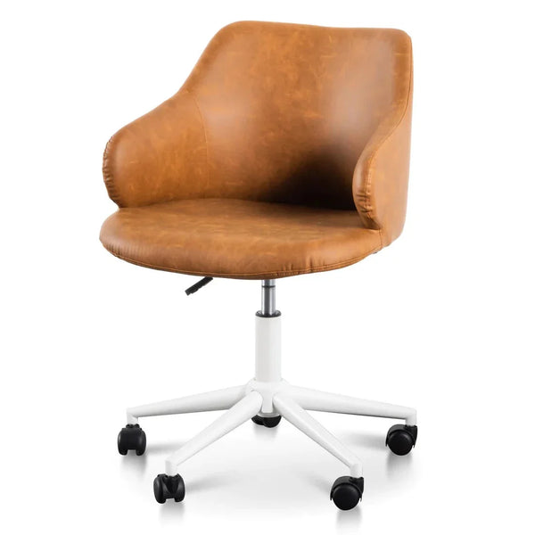 Calibre COC6195-LF Office Chair - Tan with White Base