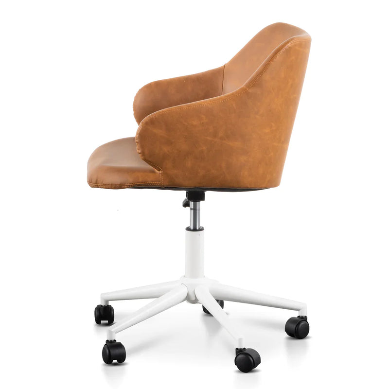 Calibre COC6195-LF Office Chair - Tan with White Base