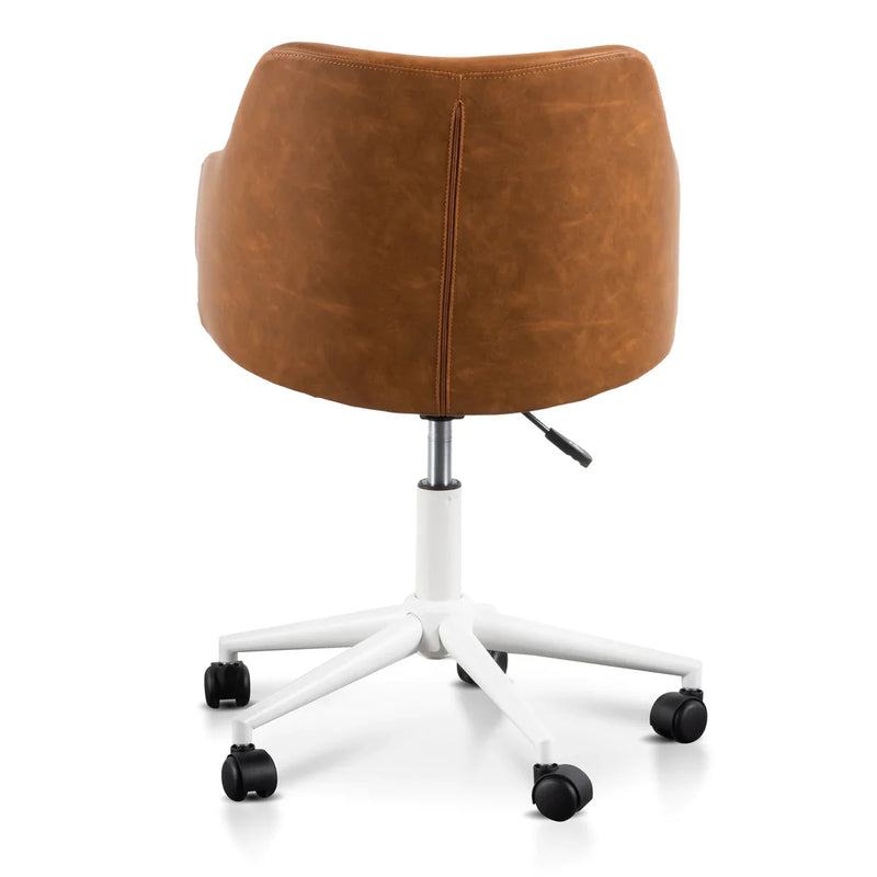 Calibre COC6195-LF Office Chair - Tan with White Base