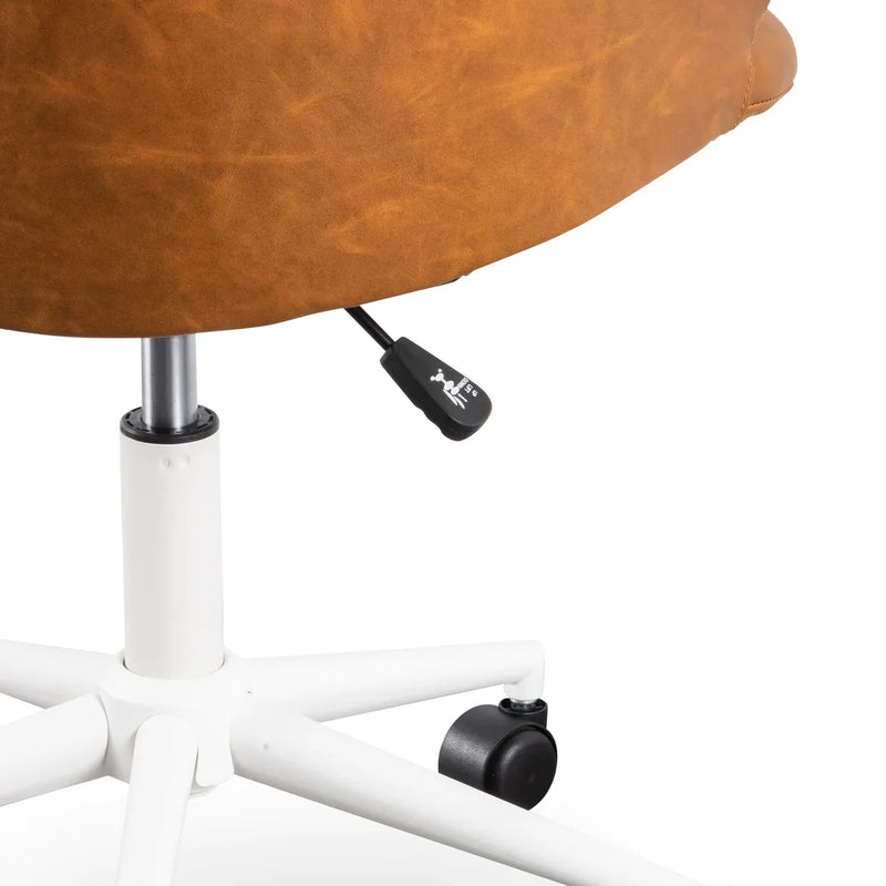 Calibre COC6195-LF Office Chair - Tan with White Base
