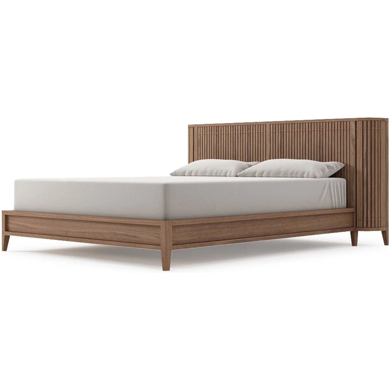 Koppar King Bed Frame With Mini Storage - FSC Recycled Teak