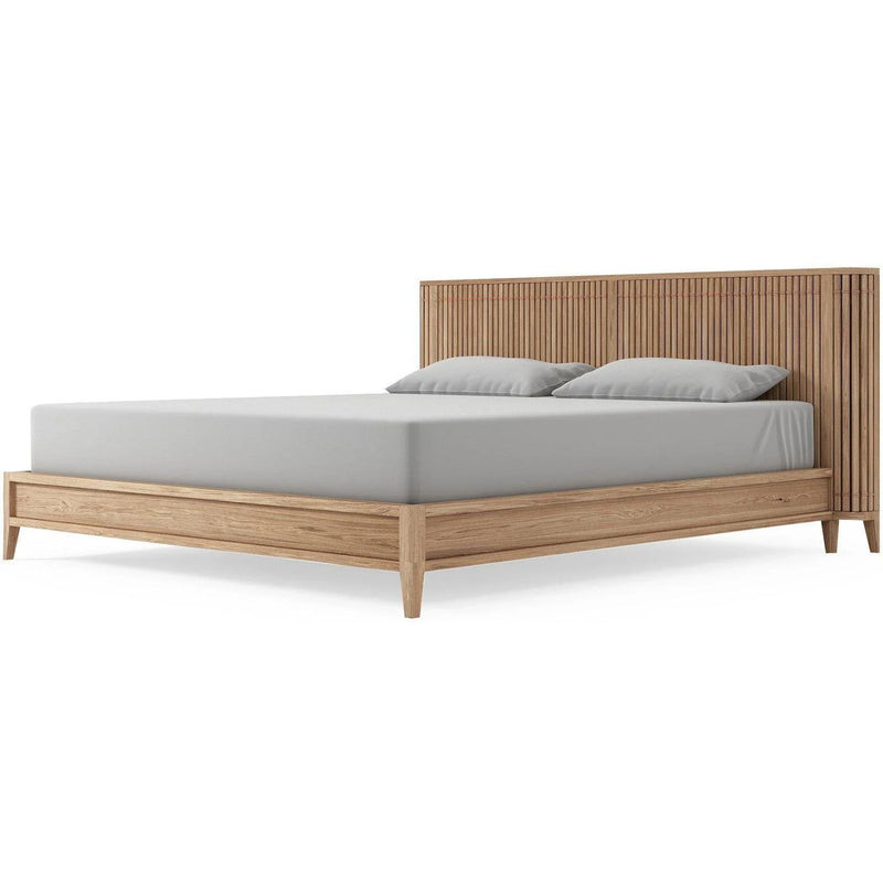 Koppar Queen Bed Frame without Storage - White Oak