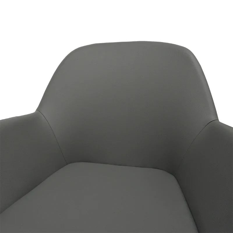 Calibre CDC962-SD Dining Chair in Charcoal Grey With Black Legs