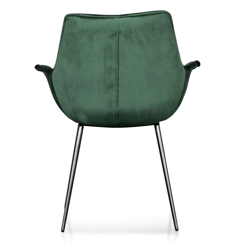 Calibre CDC6210-SE Dining Chair - Dark Green Velvet (Set of 2)