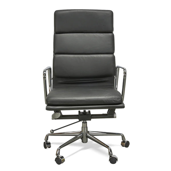 Calibre COC104 High Back Office Chair - Black Leather