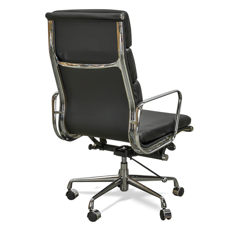 Calibre COC104 High Back Office Chair - Black Leather