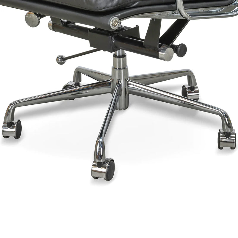 Calibre COC104 High Back Office Chair - Black Leather