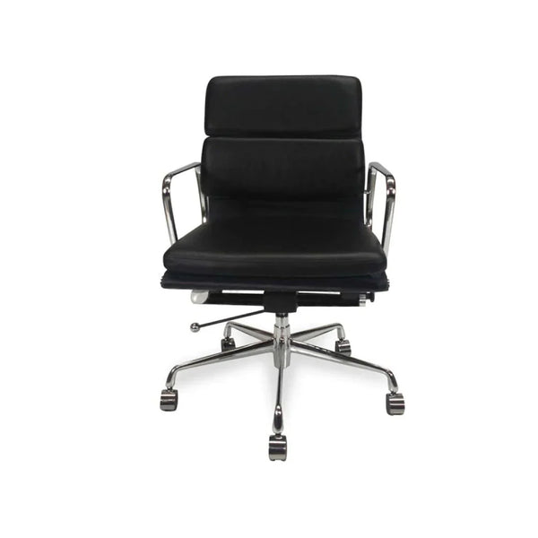 Calibre COC103 Low Back Office Chair - Black Leather