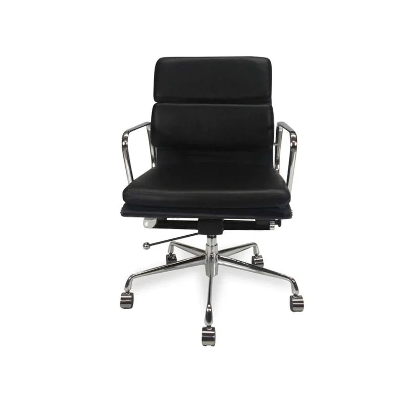 Calibre COC103 Low Back Office Chair - Black Leather