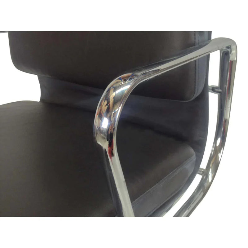 Calibre COC103 Low Back Office Chair - Black Leather