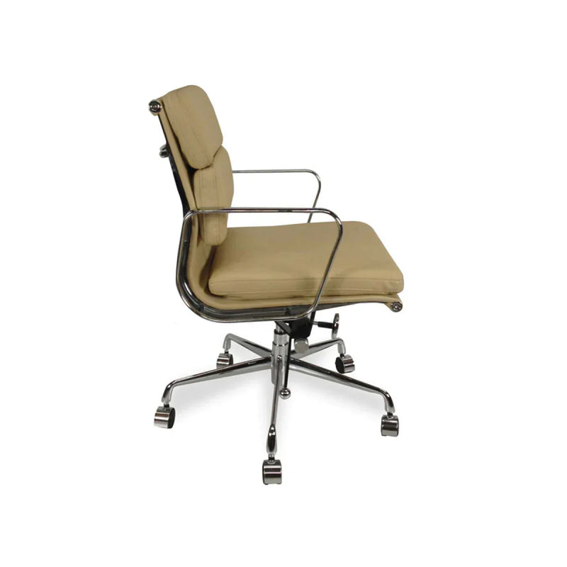 Calibre COC103B Low Back Office Chair - Light Brown Leather