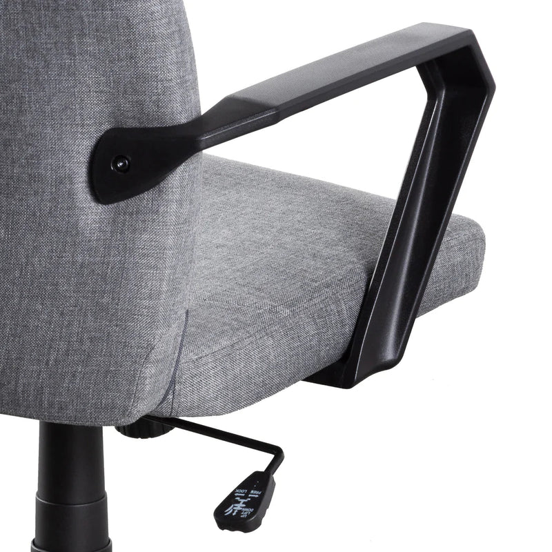 Calibre COC6197-LF Fabric Office Chair - Charcoal Grey with Black Base