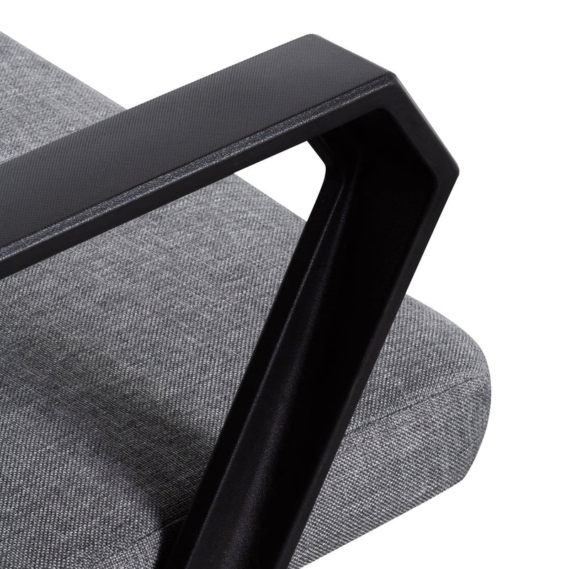 Calibre COC6197-LF Fabric Office Chair - Charcoal Grey with Black Base